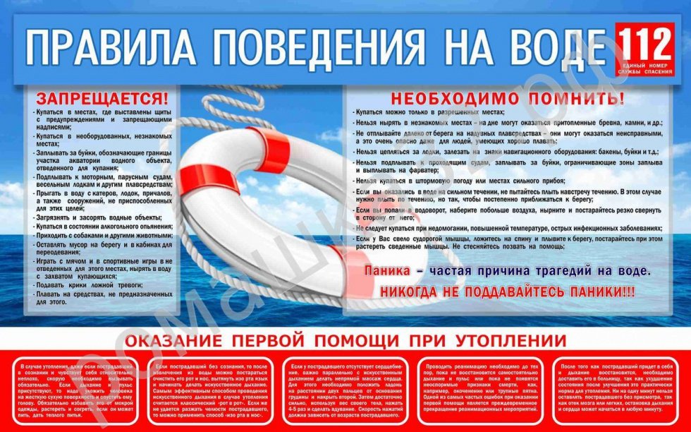 Правила поведения на воде 