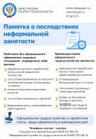 Памятка о последствиях  неформальной   занятости 